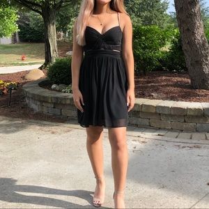 Adrianna Papell Black Flowy Dress